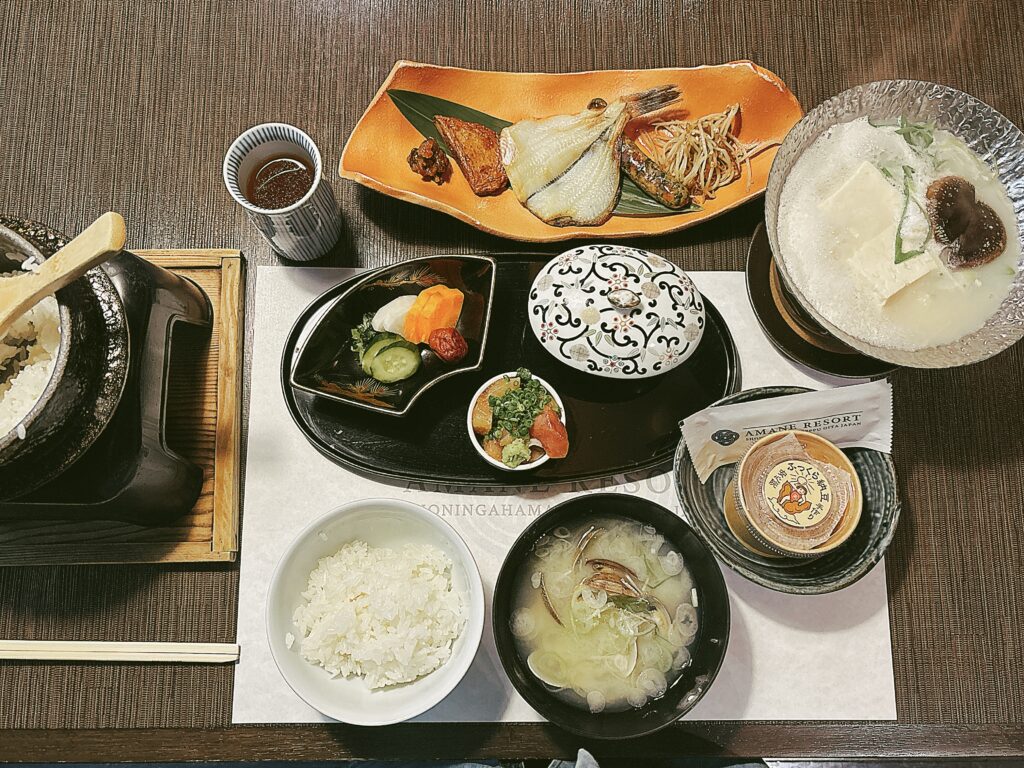割烹「松秀」の朝食