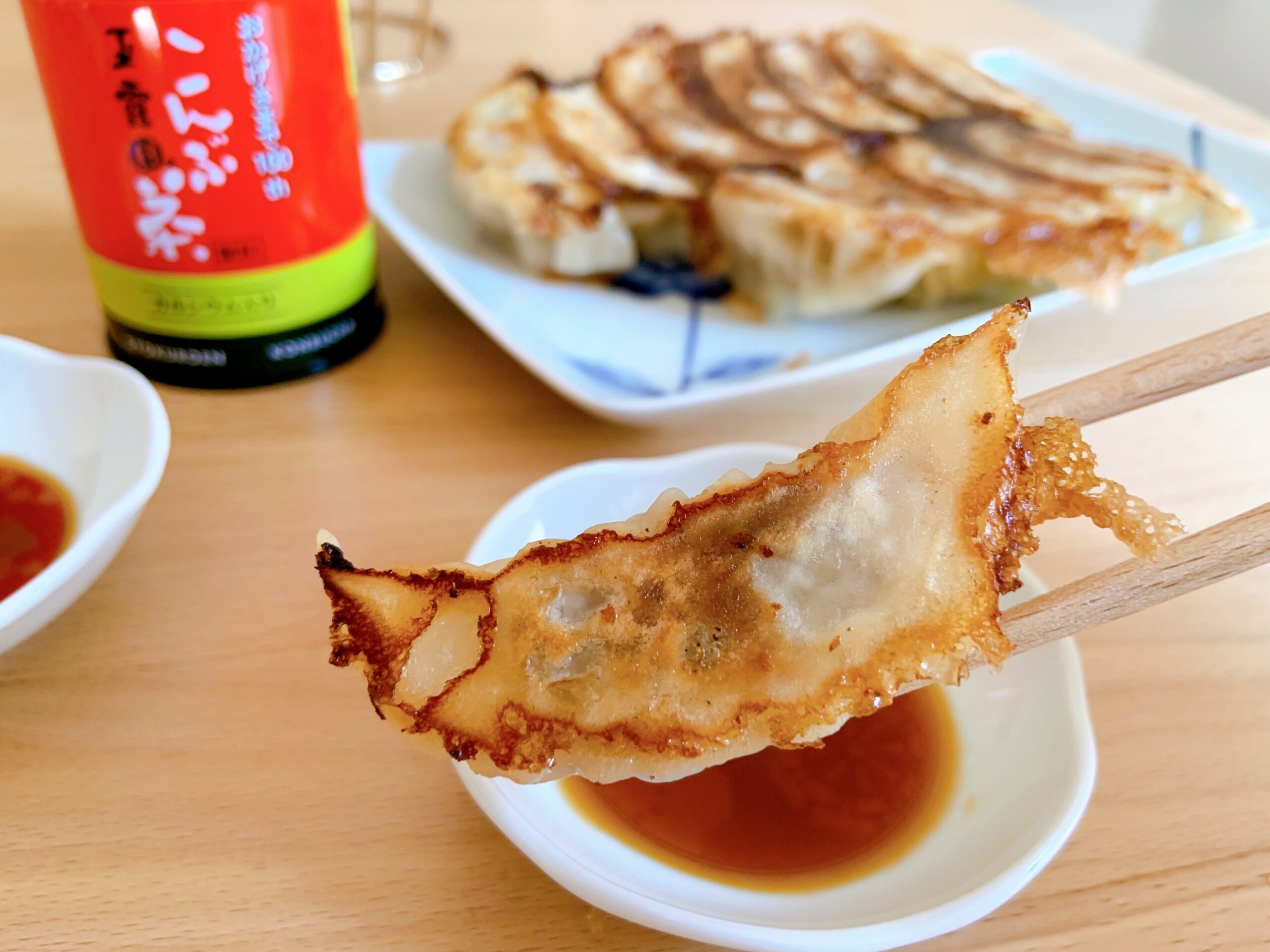玉露園のこんぶ茶を使った旨みたっぷり和風餃子