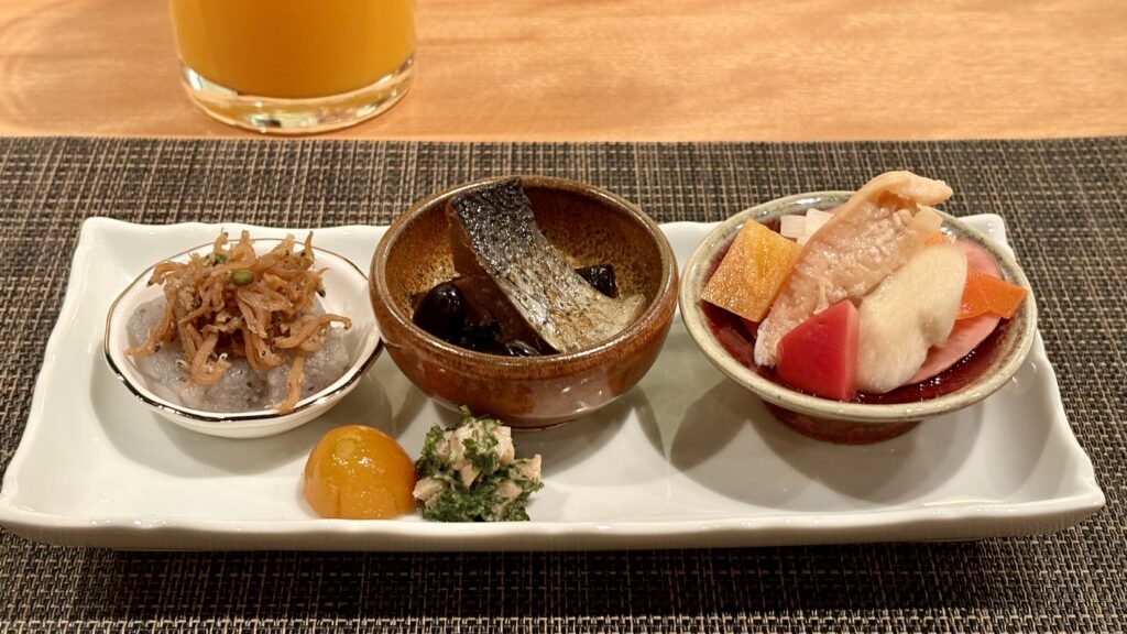 あじなおの前菜