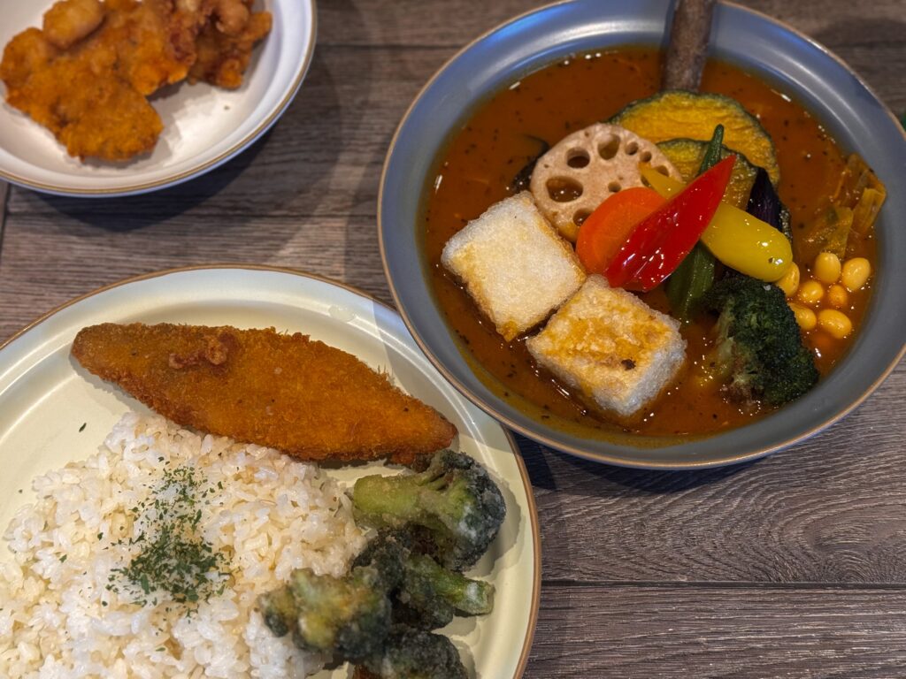 フィッシュフライとカレー