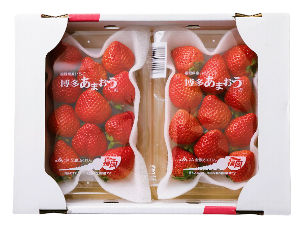 箱に入った博多あまおう2パック