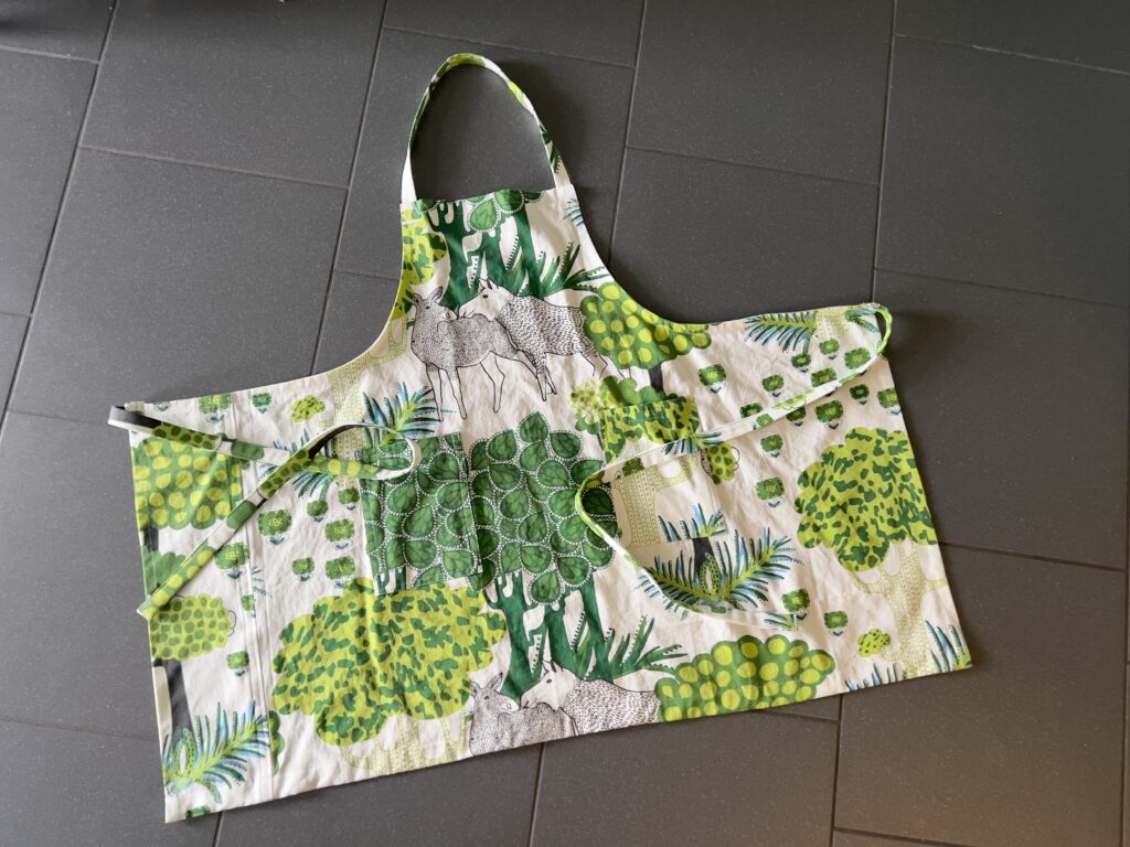 エプロン 仕事着 ハンドメイド 洋裁 前掛け