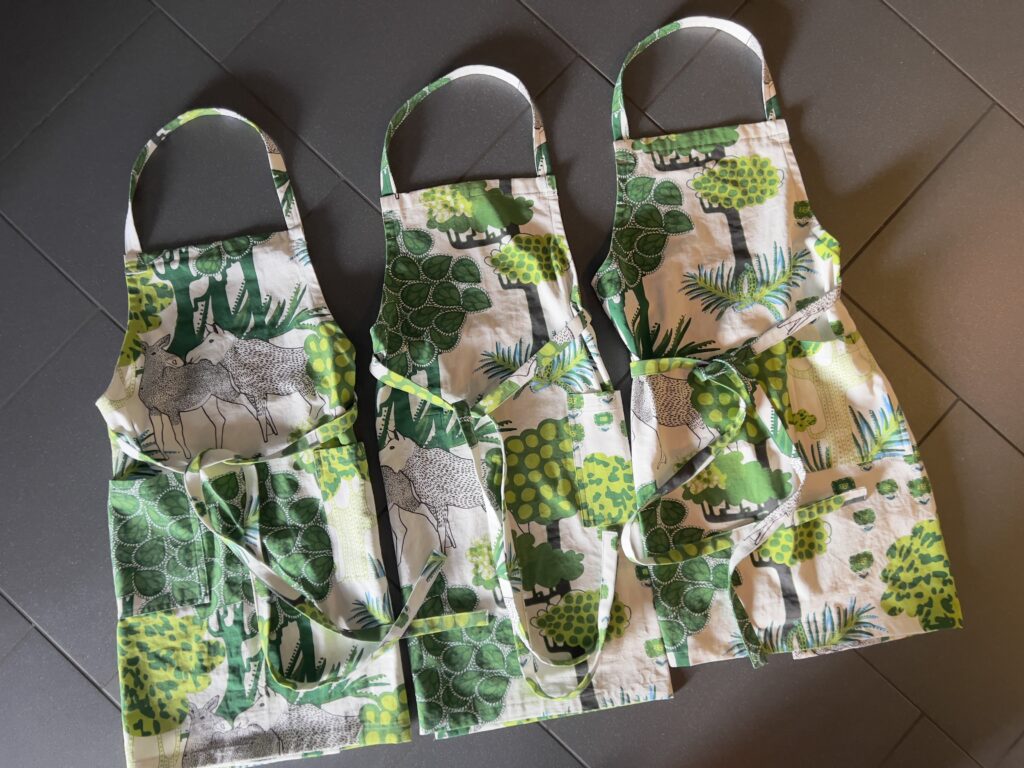エプロン 仕事着 ハンドメイド 洋裁 前掛け