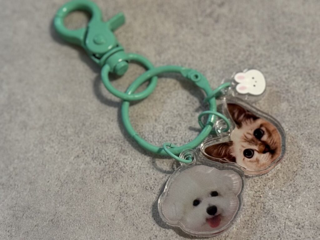 緑のキーホルダー