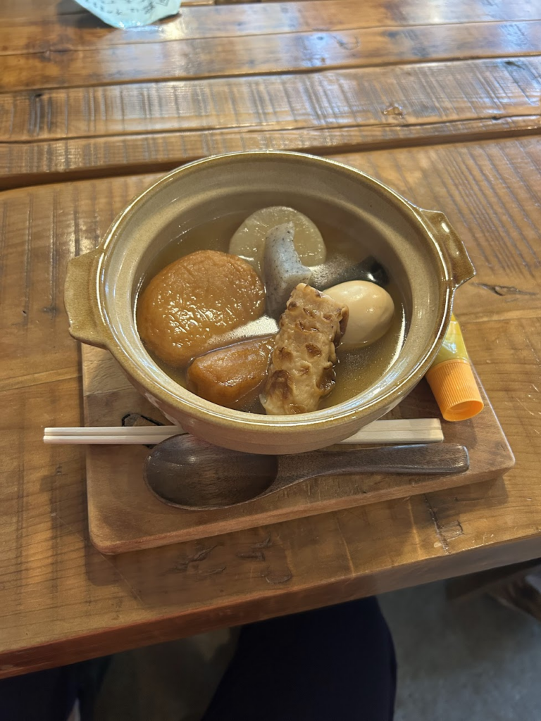 大山の茶屋街で食べたおでん