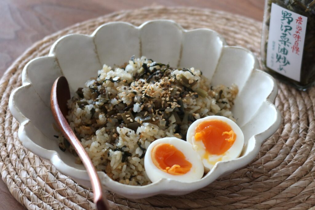 野沢菜チャーハン