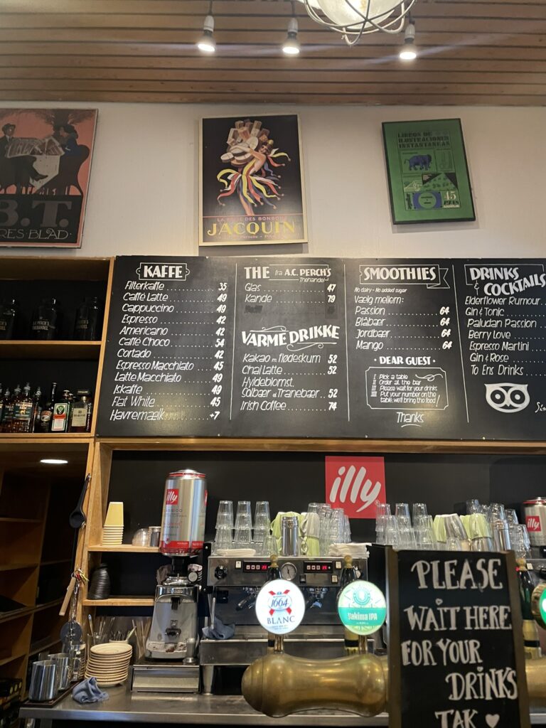 パルダンボグカフェのメニュー