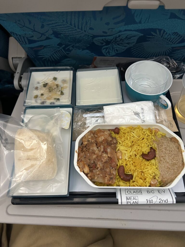 スリランカ航空の機内食